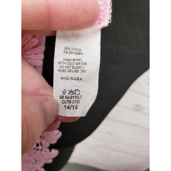 Always Me pink Lace spaghetti‎ strap girls tank top - Picture 3 of 9